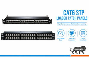 VeiNet Cat6 STP Loaded Patch Panel