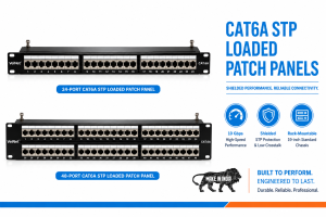 VeiNet Cat6A STP Loaded Patch Panel
