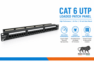 VeiNet Cat6 UTP Loaded Patch Panel