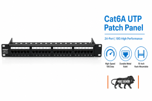 VeiNet Cat6A UTP Loaded Patch Panel
