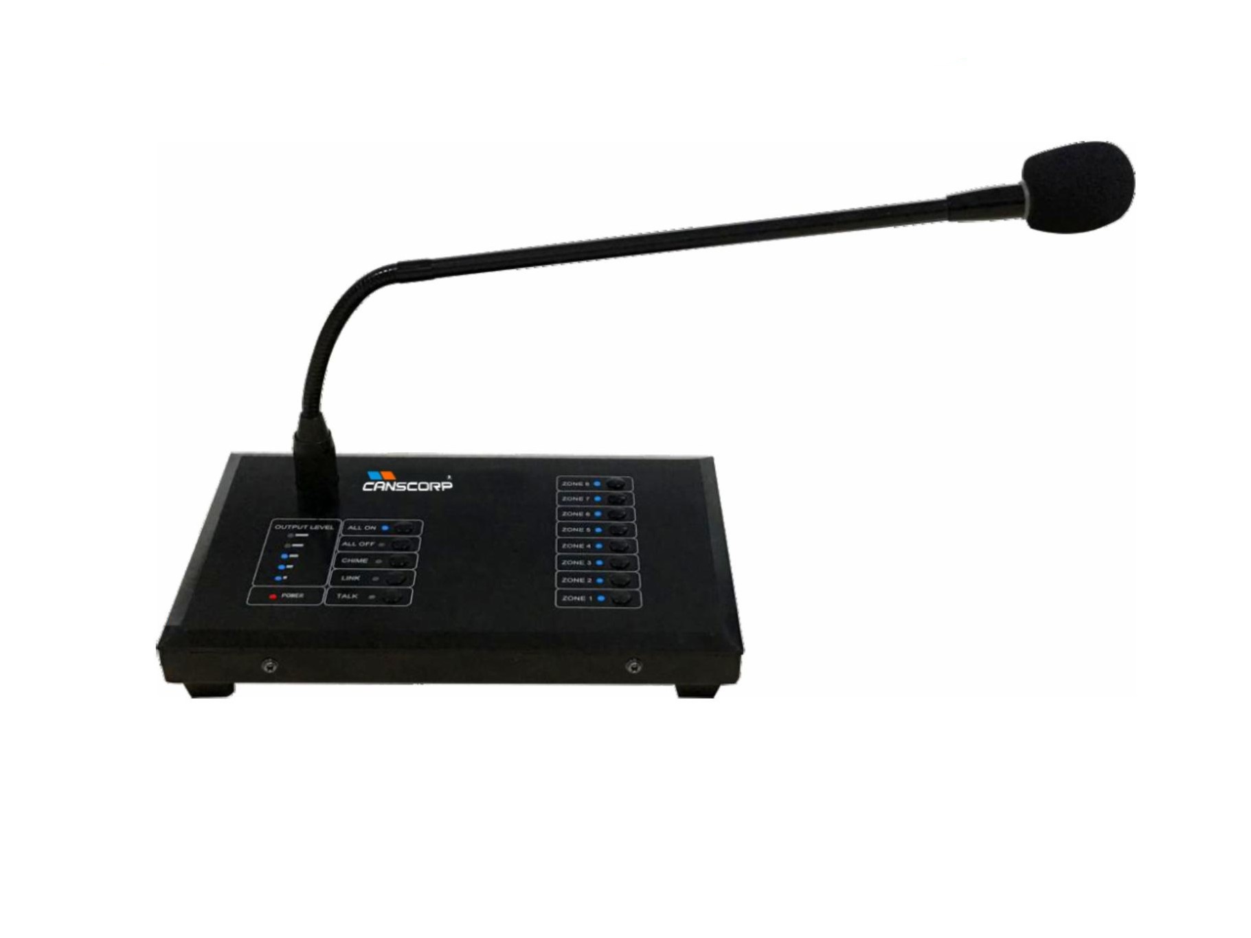 CNS808R Zones Remote Paging Microphone